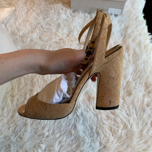 Jimmy Choo Miranda 100 Cork Sandal Pumps Heel - Picture 2 of 8